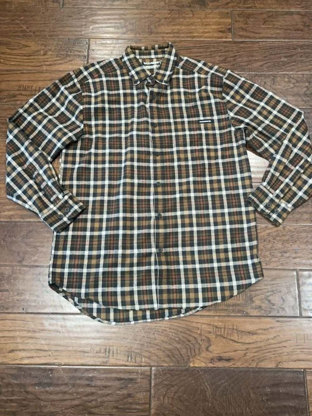 Wolverine Men's Plaid Button Down Flannel Shirt Size Large